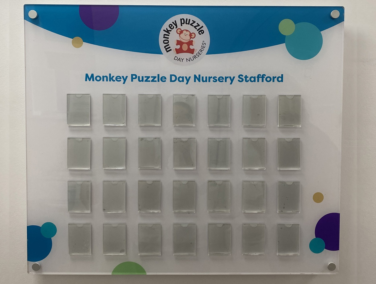 Monkey Puzzle Nurseries personalised staff-card