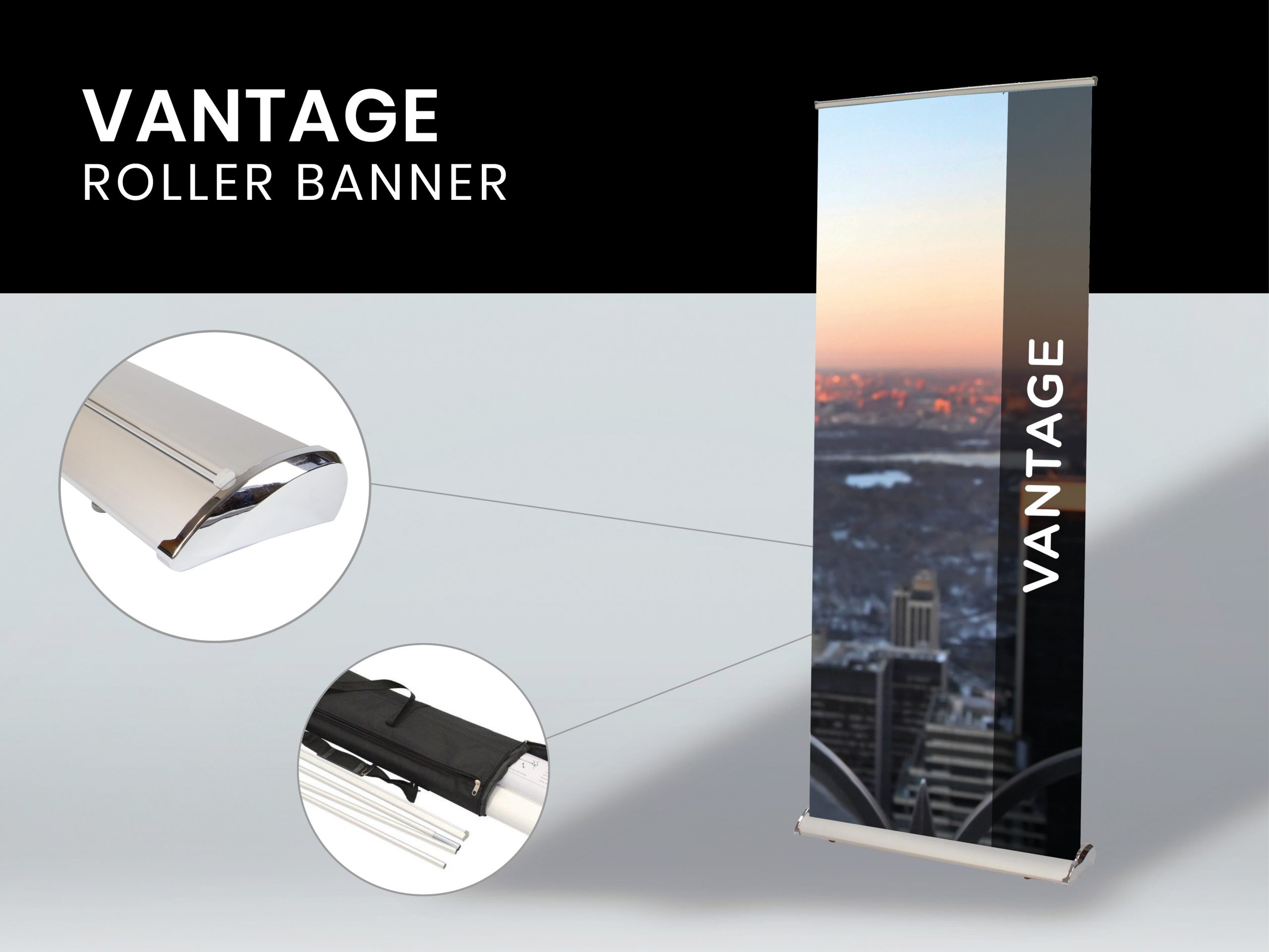 Are you ready for Event Season? 7 Vantage Mid Range Roller Banner scaled